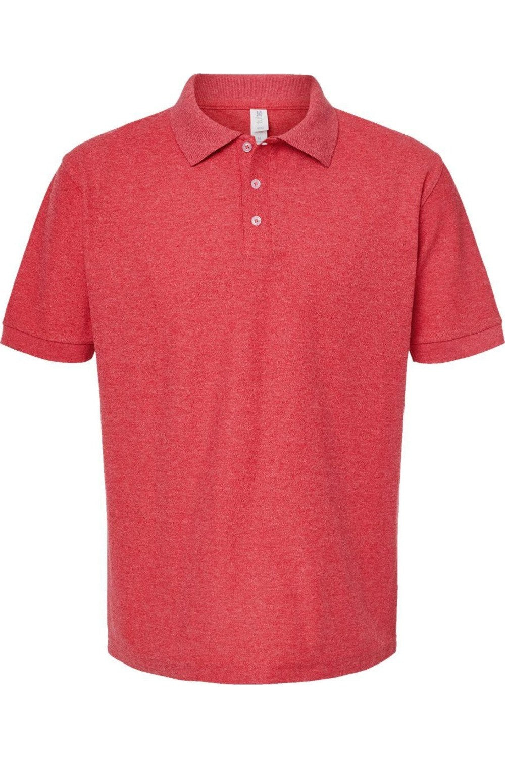 

Спортивное поло Tultex Unisex 50/50, цвет heather red
