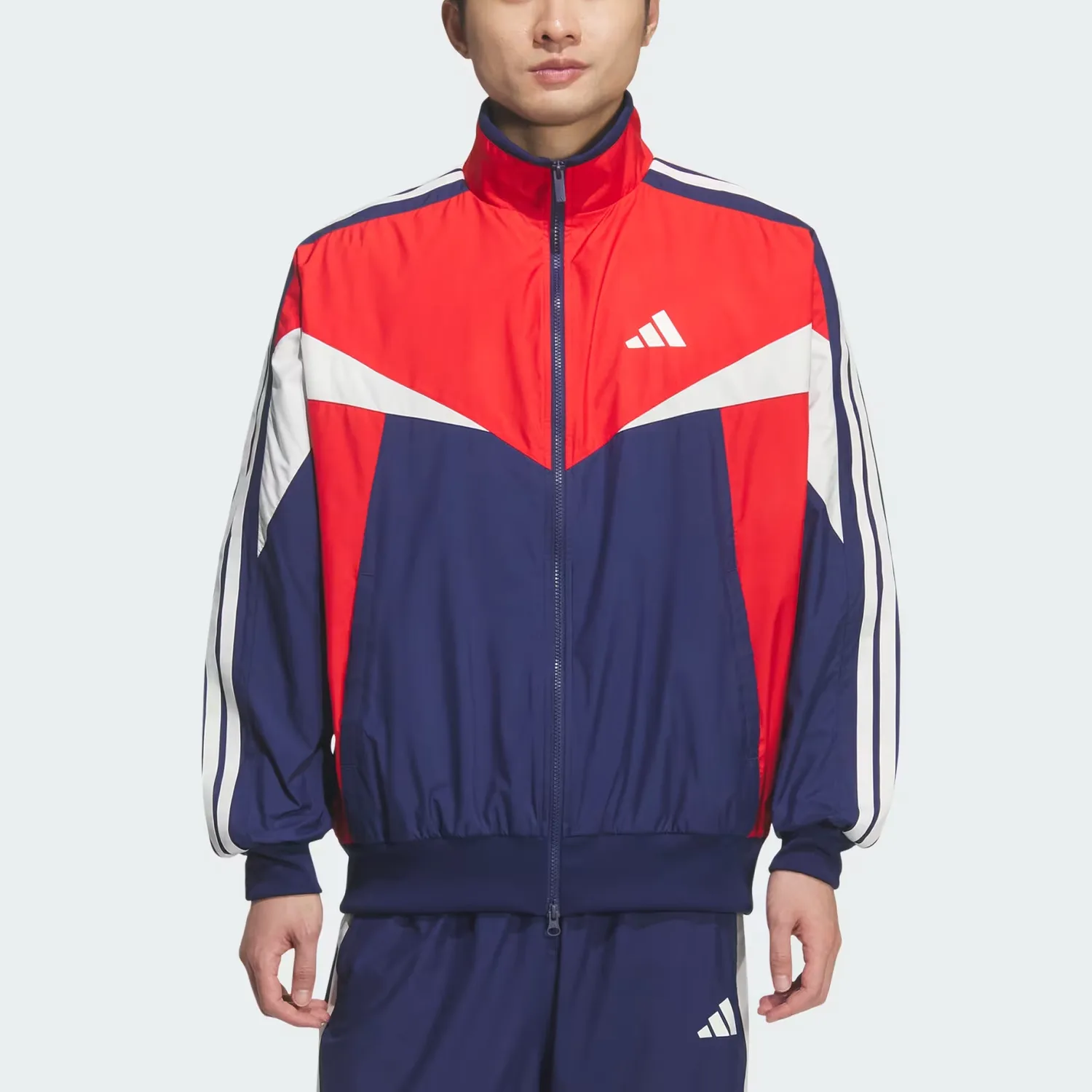 Куртка Sportswear FW25 Must have Adidas, темно-синий/bright красный/pure белый — фото 3