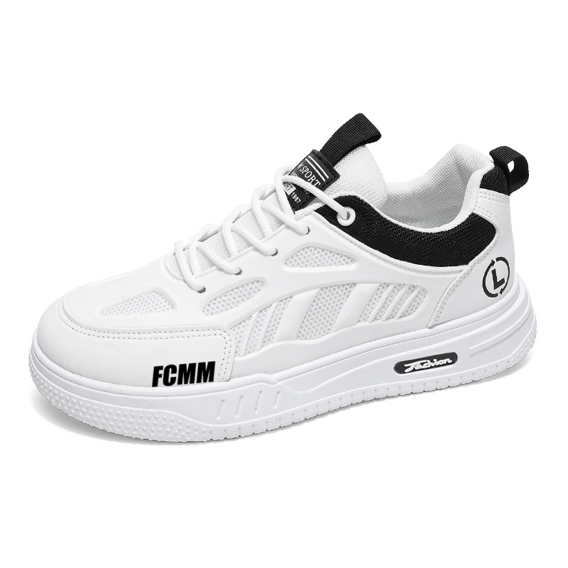 

Дышащие повседневные детские кроссовки для подростков FCMM, белый/черный