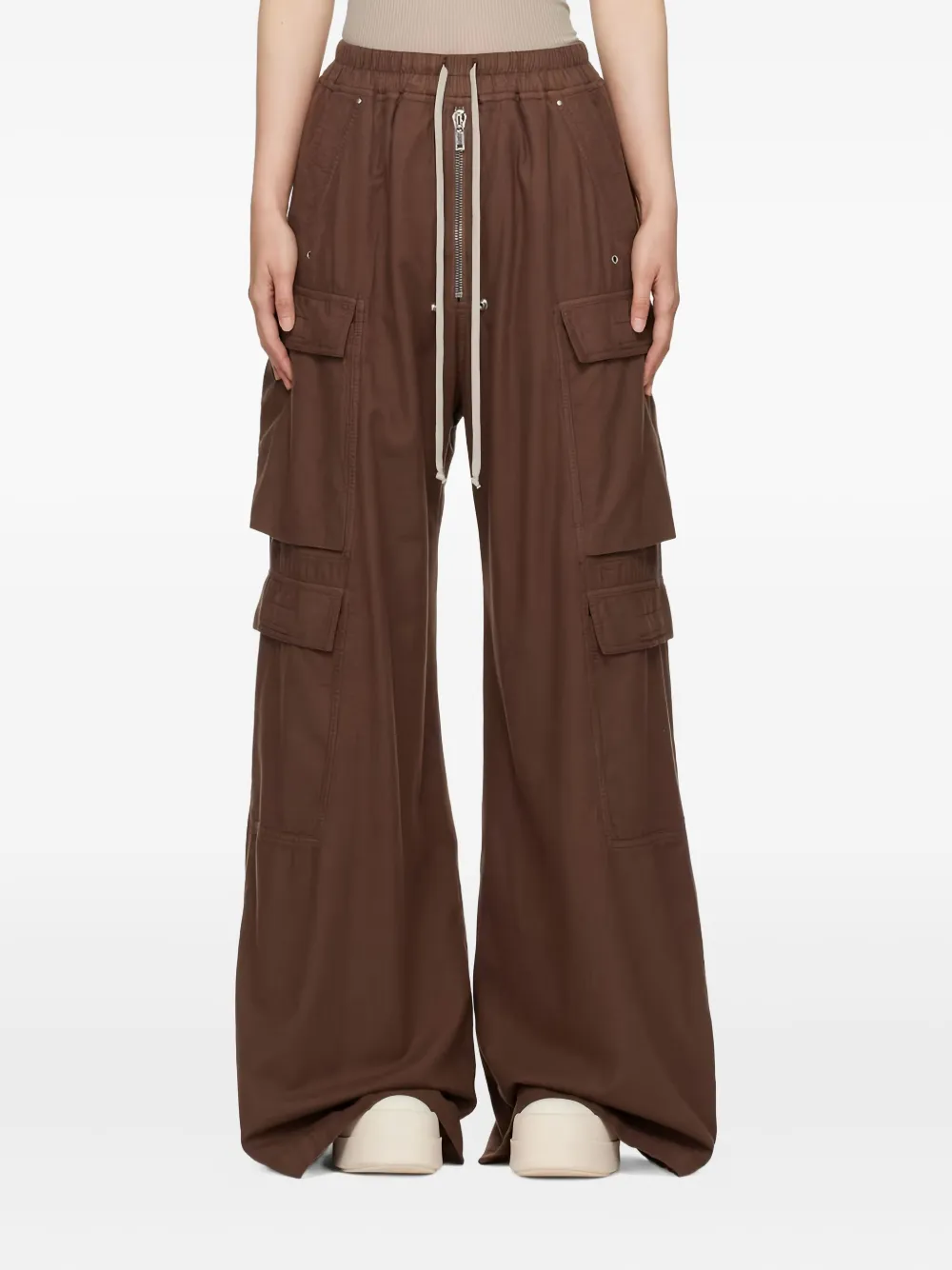 

Карго-брюки на шнурке Rick Owens DRKSHDW, коричневый