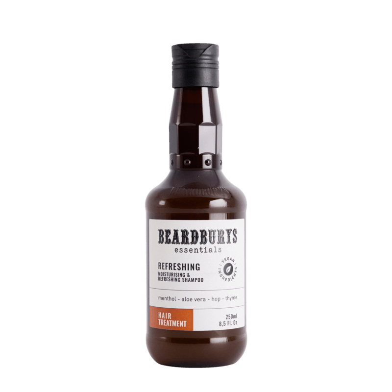 

Освежающий шампунь для волос с ментолом refreshing shampoo Beardburys Essentials, 250 мл