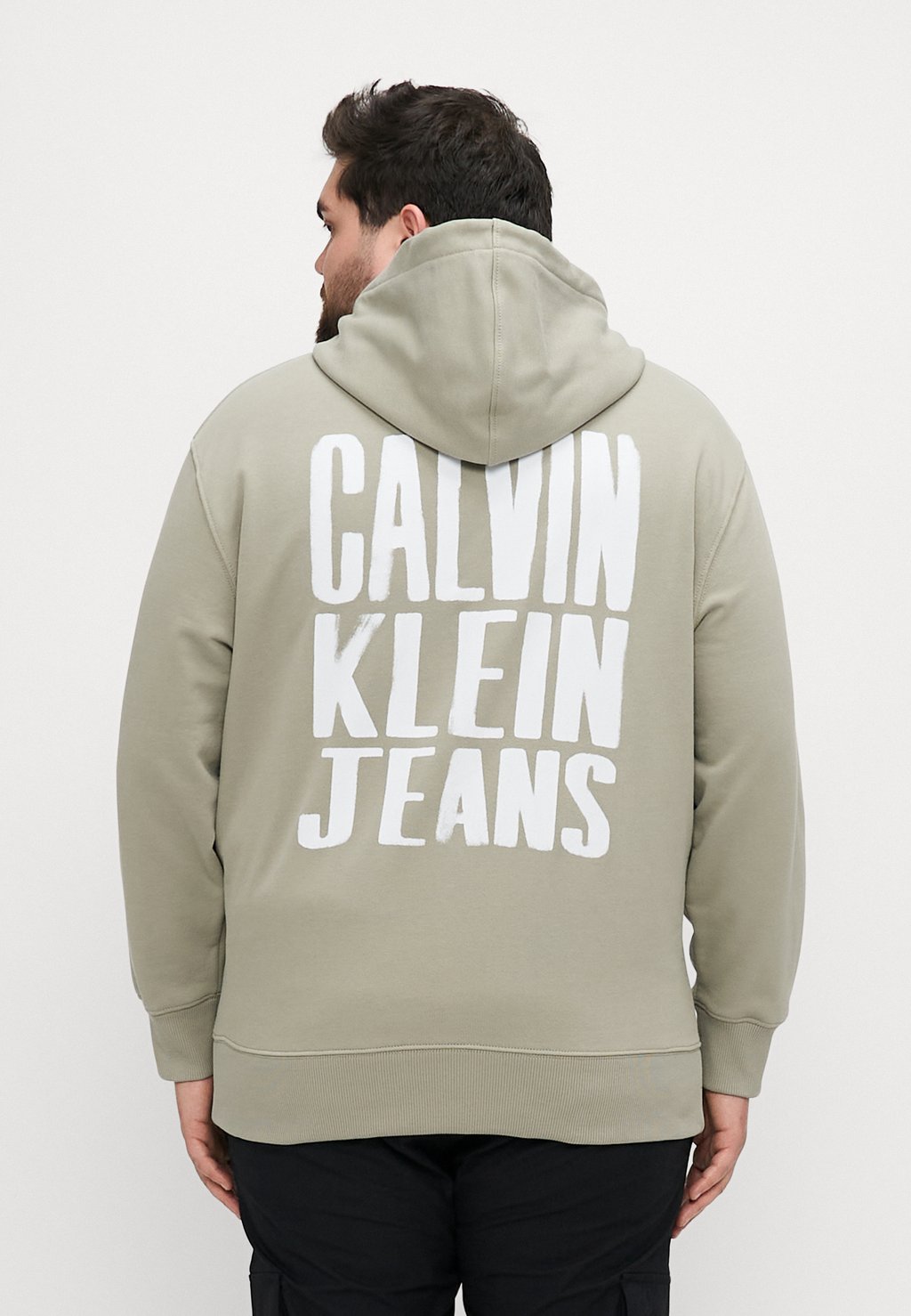 

Толстовка с капюшоном PLUS PAINTED HOODIE Calvin Klein Jeans, бежевый