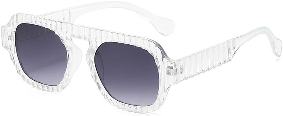 

Уникальные квадратные женские солнцезащитные очки с градиентным покрытием UV400, модные двухцветные мужские солнцезащитные очки синего и оранжевого цвета WNCKSQ, Transparent Gray