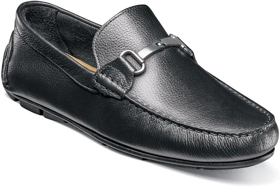 Мужские тапочки Florsheim Lago Moc Toe Bit Driver, 2-Black Milled