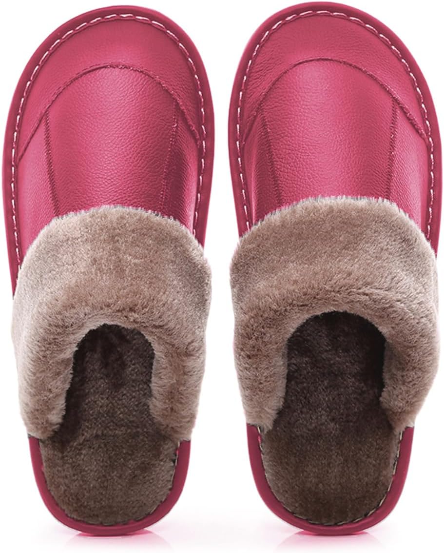 

Домашние тапочки Cliont для женщин и мужчин с мемори-пеной, удобные, теплые и нескользящие, красный