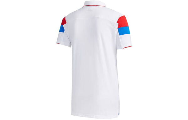 Футболка adidas Colorblock Tennis Sports Short Sleeve Polo Shirt White, мультиколор — фото 2