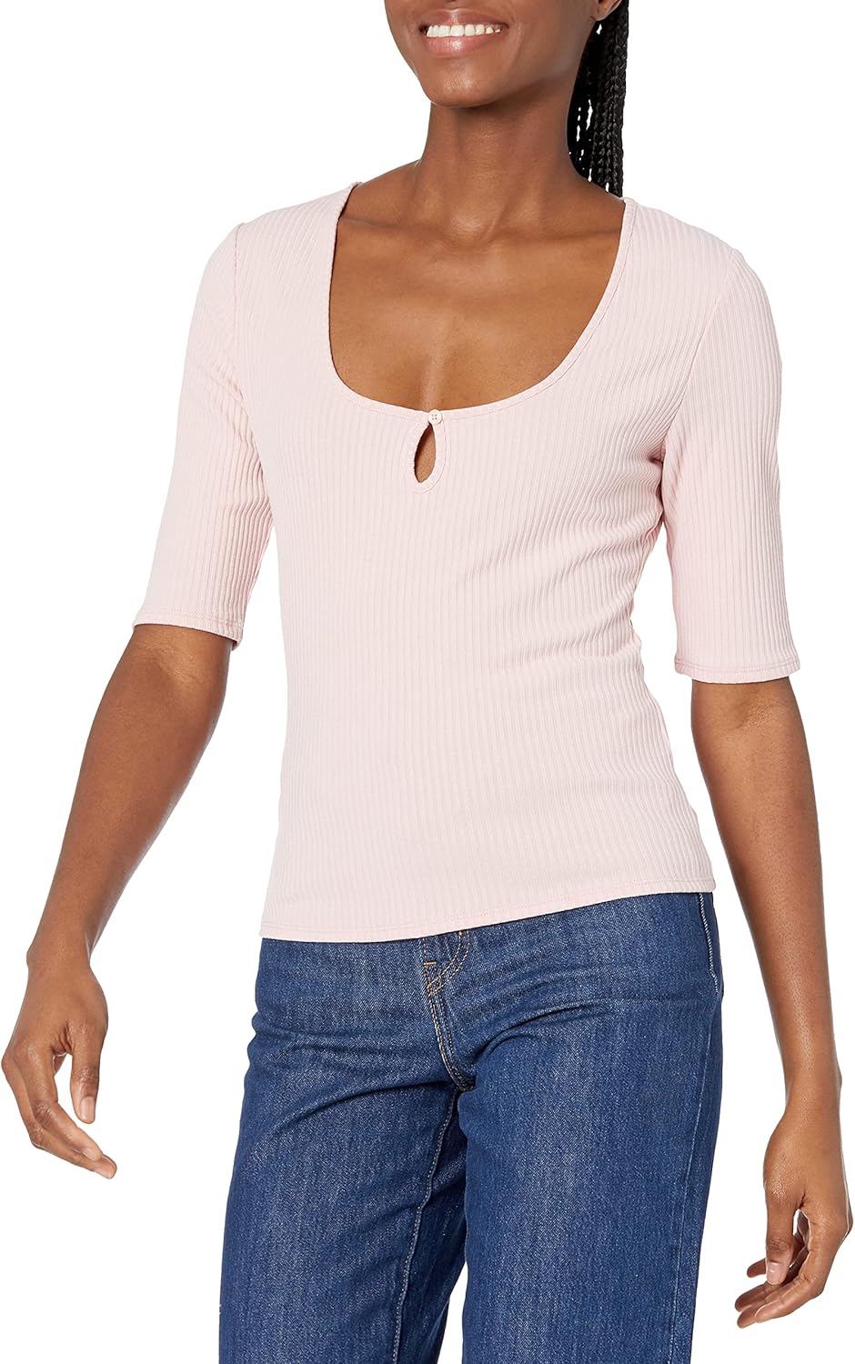 

GUESS Женская Эко Длинный Рукав Cintia Свитшот, Light Melange Grey