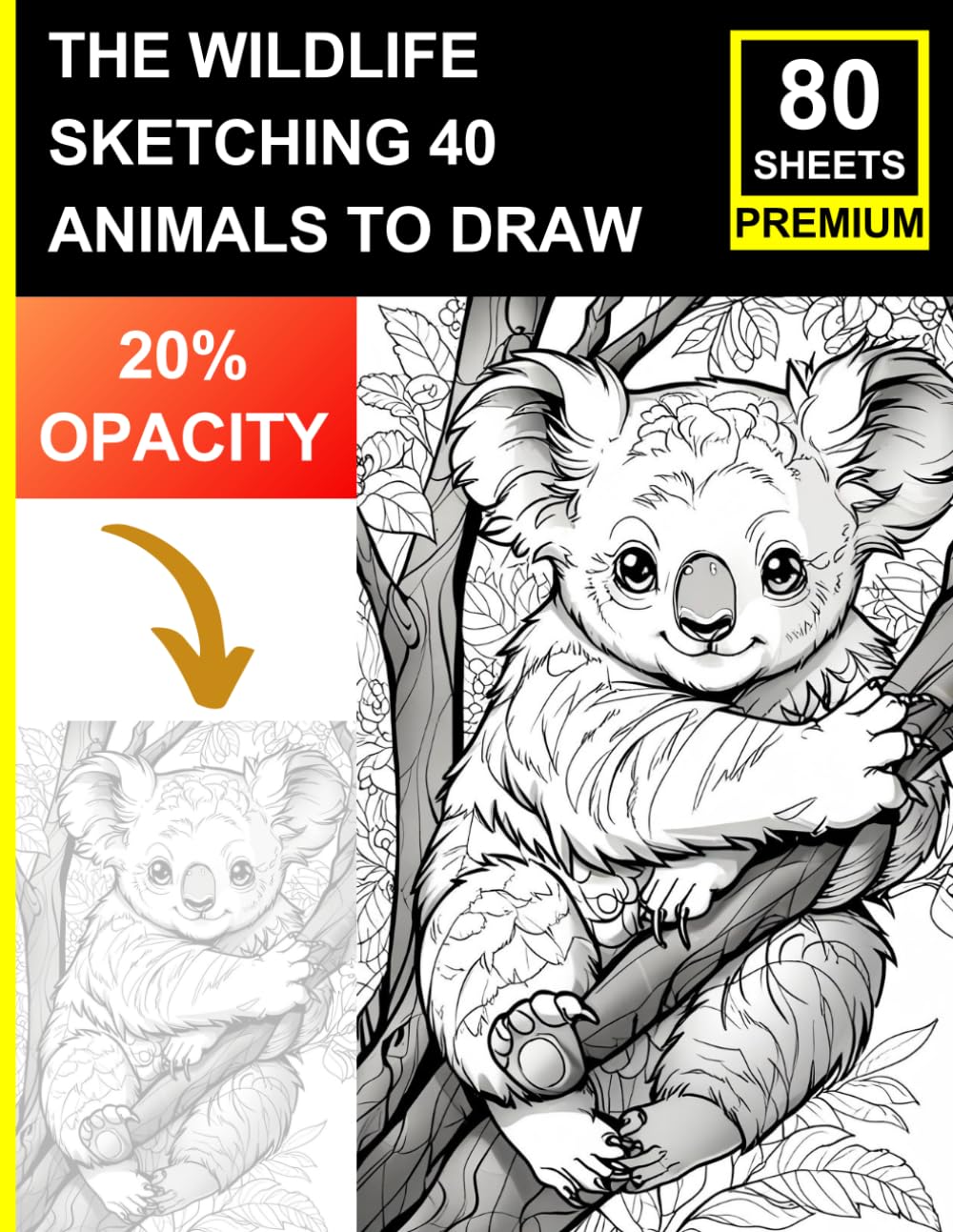 

40 Animals to Draw, Shade & Master: 40 beautifully illustrated animal portraits