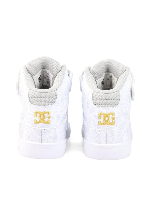Кроссовки с высоким верхом Dc Shoes, White/Gold — фото 4