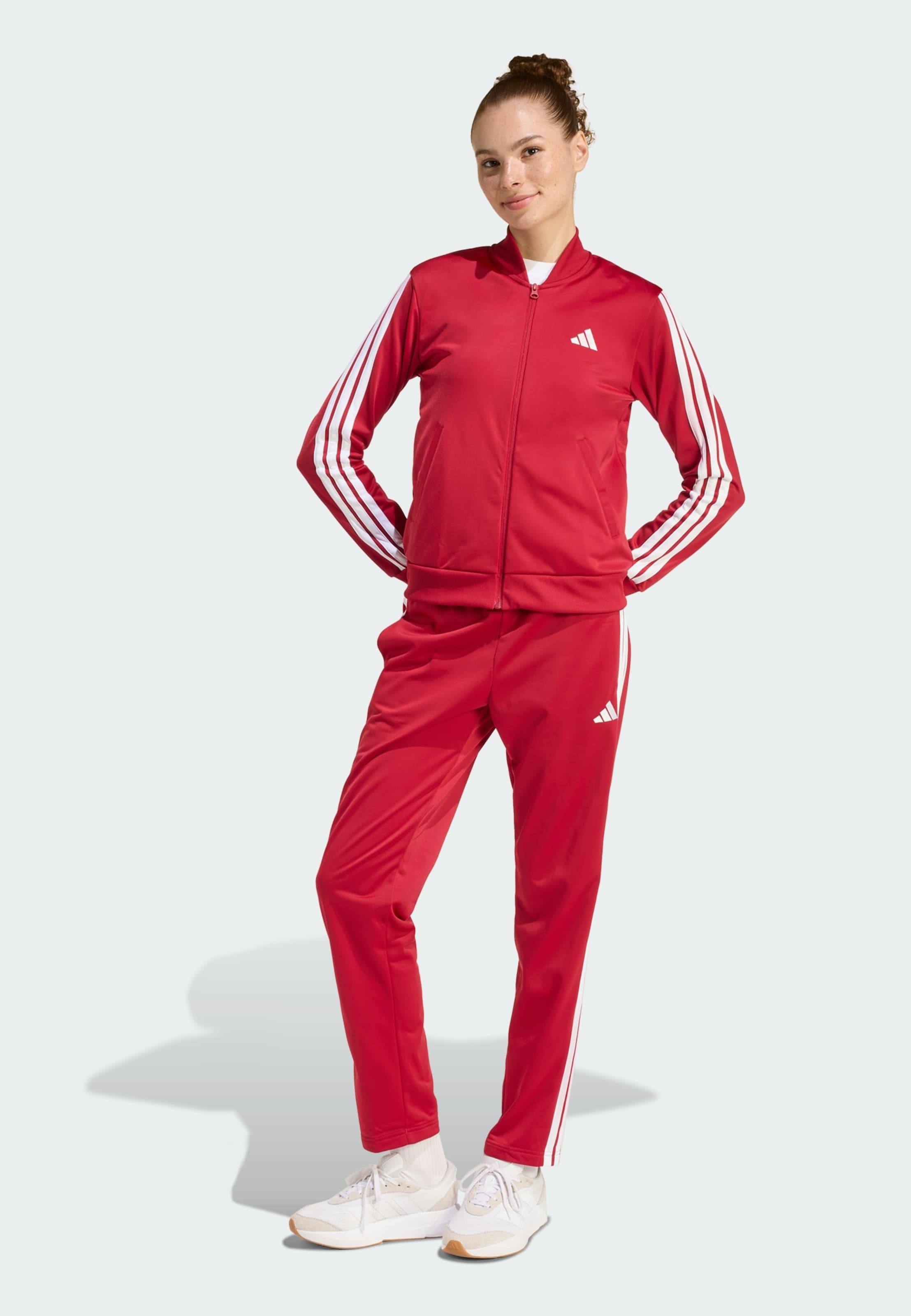 Adidas Sportswear Спортивный костюм 'DAYREADY' красный — фото 2