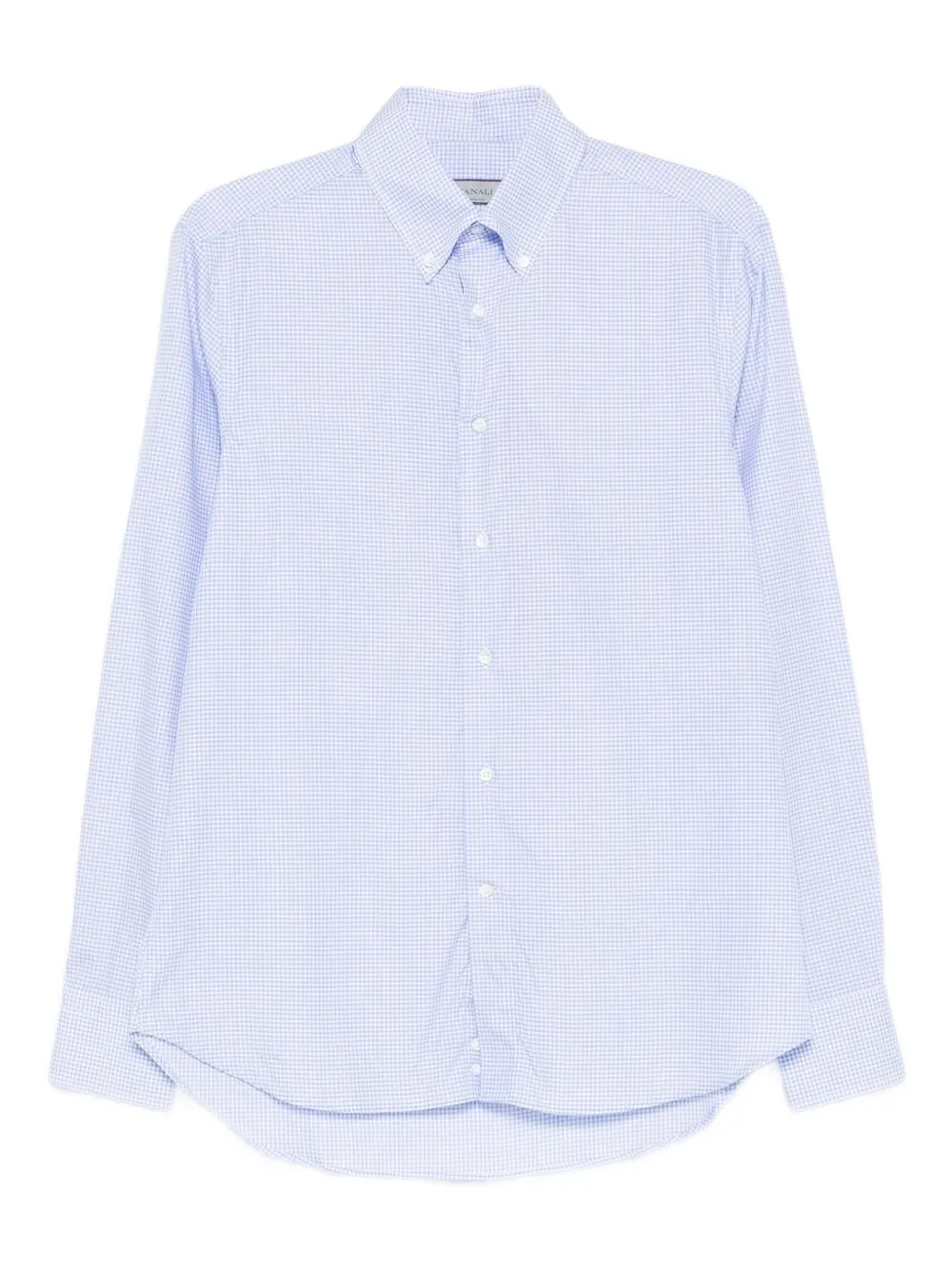 

Рубашка в клетку гингем Canali, синий