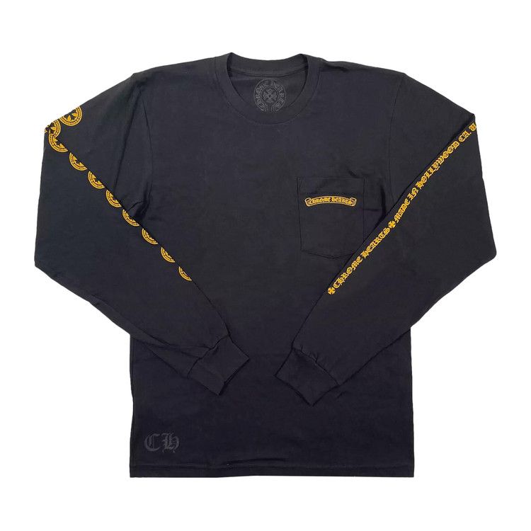 

Лонгслив Chrome Hearts Cross Long-Sleeve, Black/Yellow