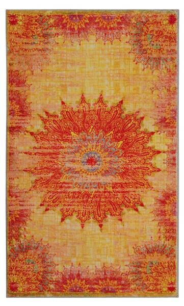 

Коврик для ванной Wecon Home Healing, 60x0,5x100 см, желтый