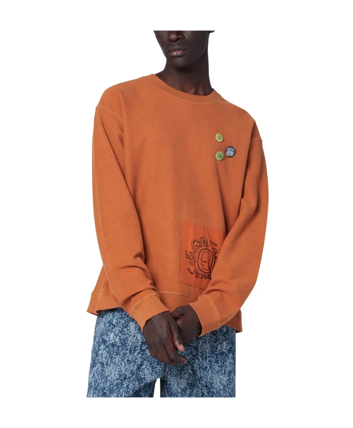 

Свитшот с изображением горгульи Brain Dead, коричневый