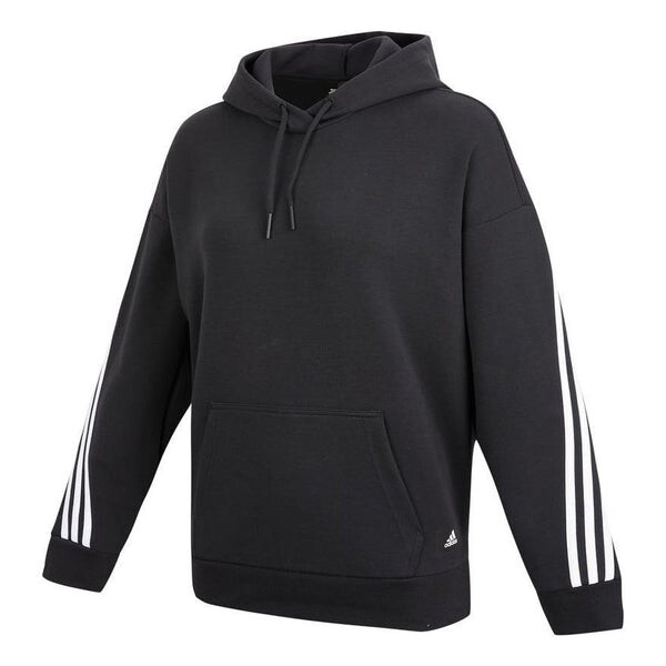 

Толстовка спортивная одежда будущие иконы толстовка с капюшоном 3 полоски Adidas, черный