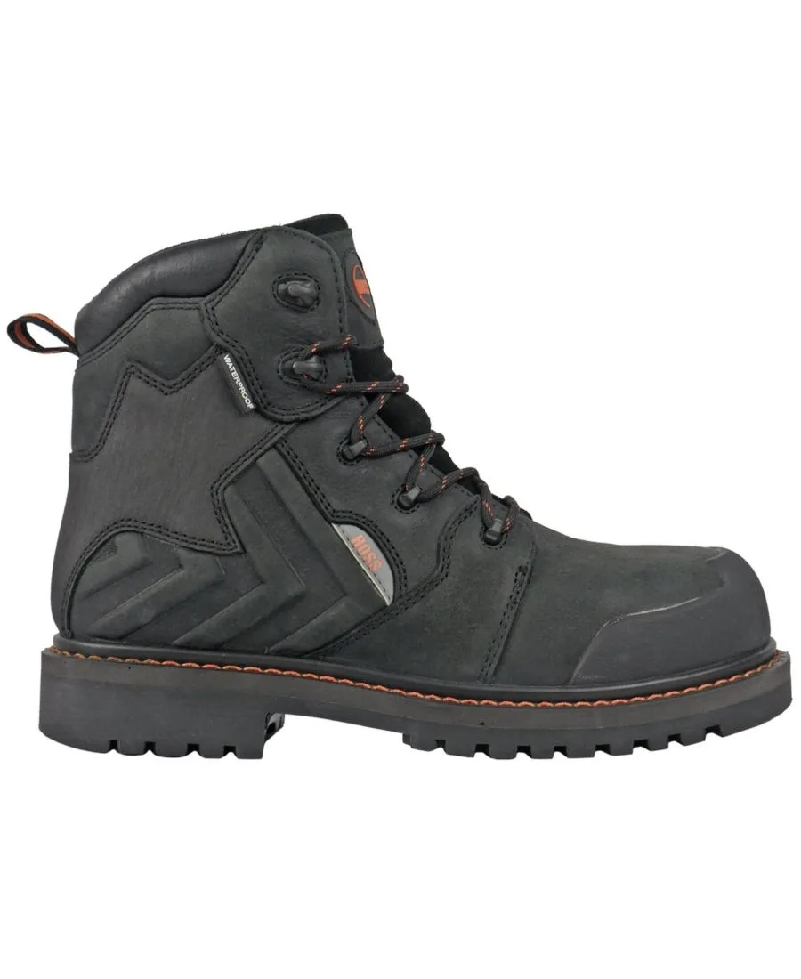 Мужские водонепроницаемые рабочие ботинки HOSS Bronc с композитным носком Hoss Boot Company, черный — фото 2