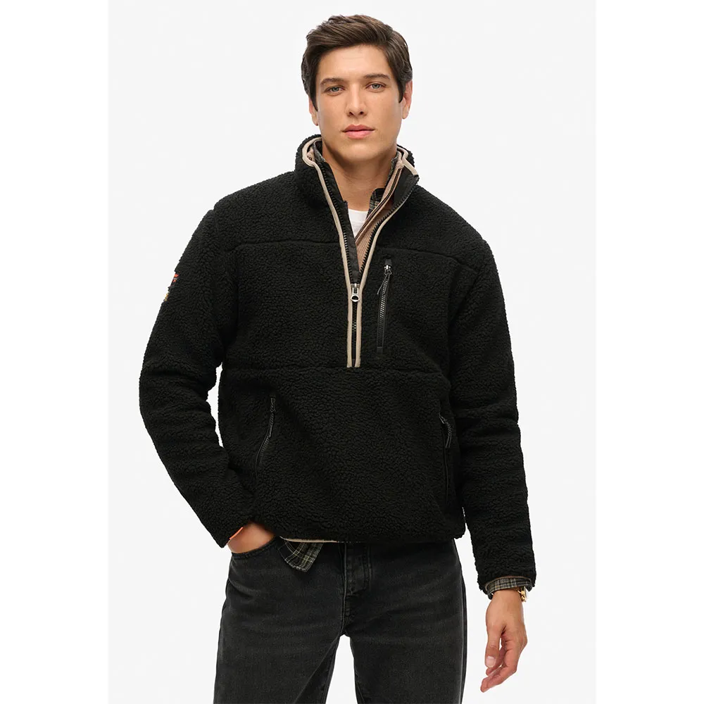 

Толстовка Superdry Outdoor half zip, черный