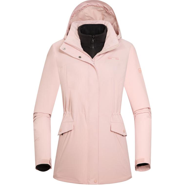 

NORTHLAND Профессиональная походная куртка-ветровка Women's Soft Matte Pink, водонепроницаемая, ветрозащитная, дышащая и термоизолирующая