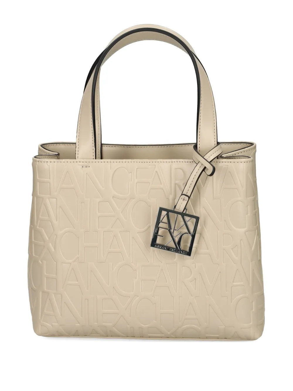 

Сумка-тоут с монограммой Armani Exchange, нейтральный