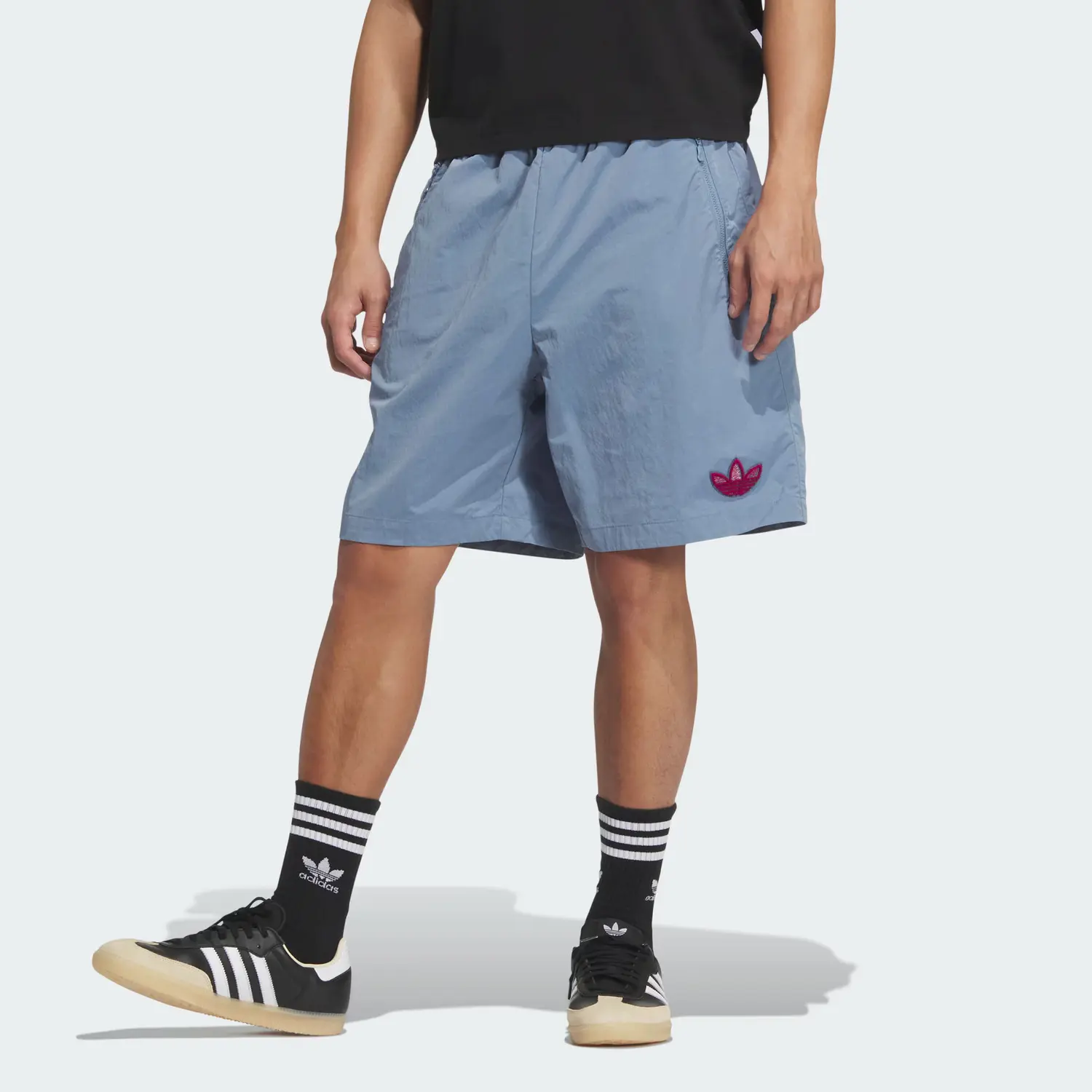 Шорты повседневные TrefoilBadge мужские Fantasy Gray Adidas Originals, серый — фото 4