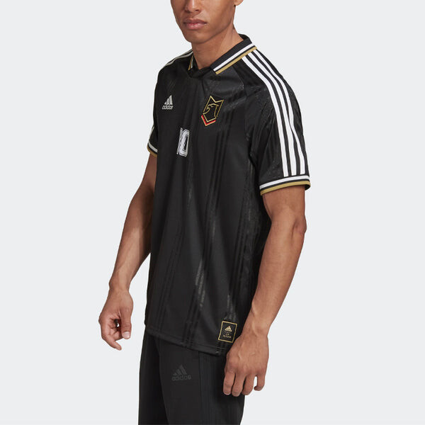 Футболка adidas Training Sports Soccer/Football Short Sleeve Black, черный — фото 3