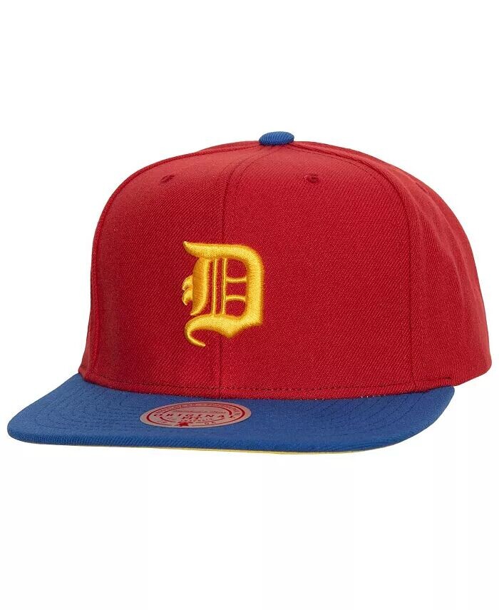 

Мужская красная/королевская кепка Snapback Hometown Detroit Tigers Mitchell & Ness, красный