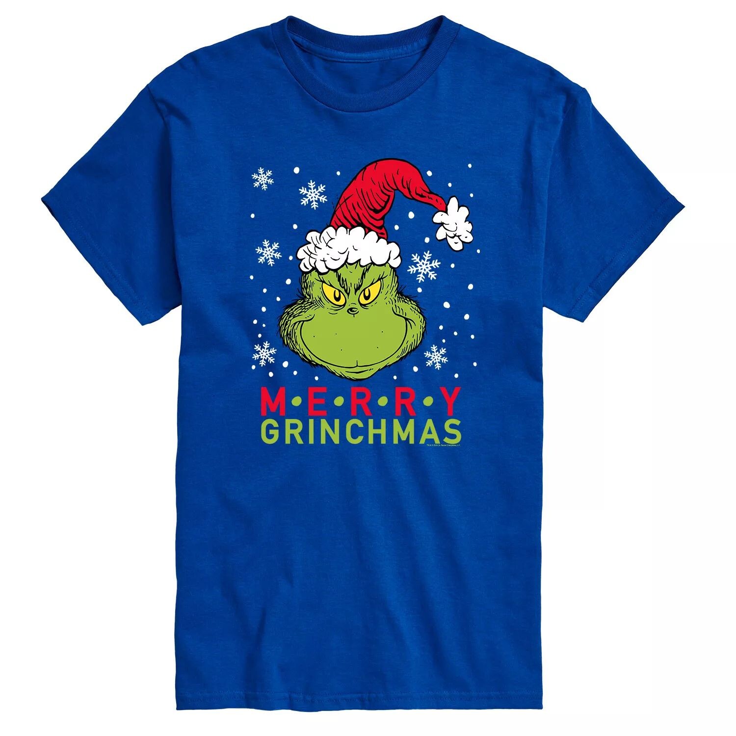 

Футболка Big & Tall Dr. Seuss Merry Grinchmas Licensed Character, синий