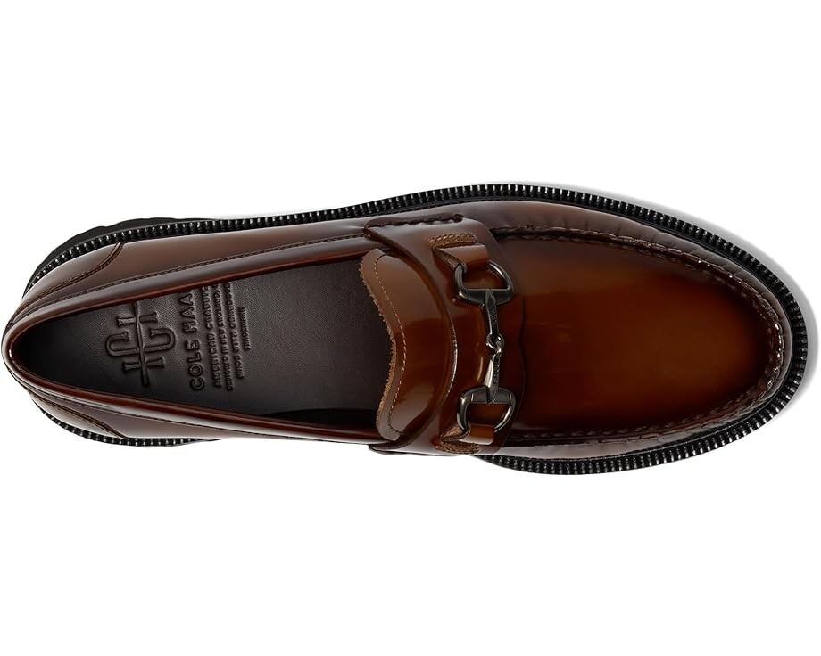 Лоферы Cole Haan American Classics Bit Loafers, цвет Dark Chocolate BOX Brush Off/Black — фото 2