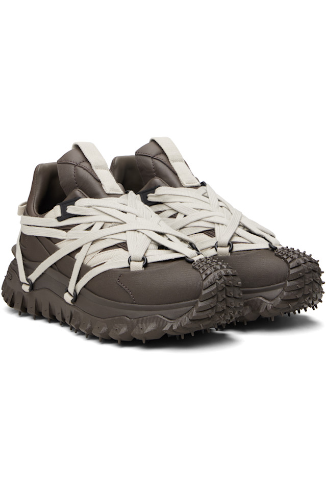 Rick Owens Moncler + Rick Owens серые кроссовки Trailgrip Megalace — фото 4