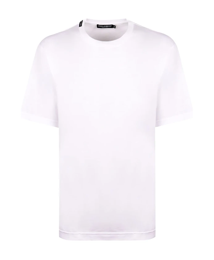 

Хлопковая футболка с круглым вырезом Dolce & Gabbana, белый