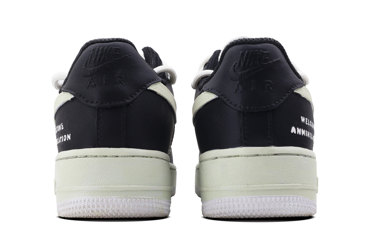 

Кроссовки Nike Air Force 1 Skateboarding Shoes Men Low-top White, черный