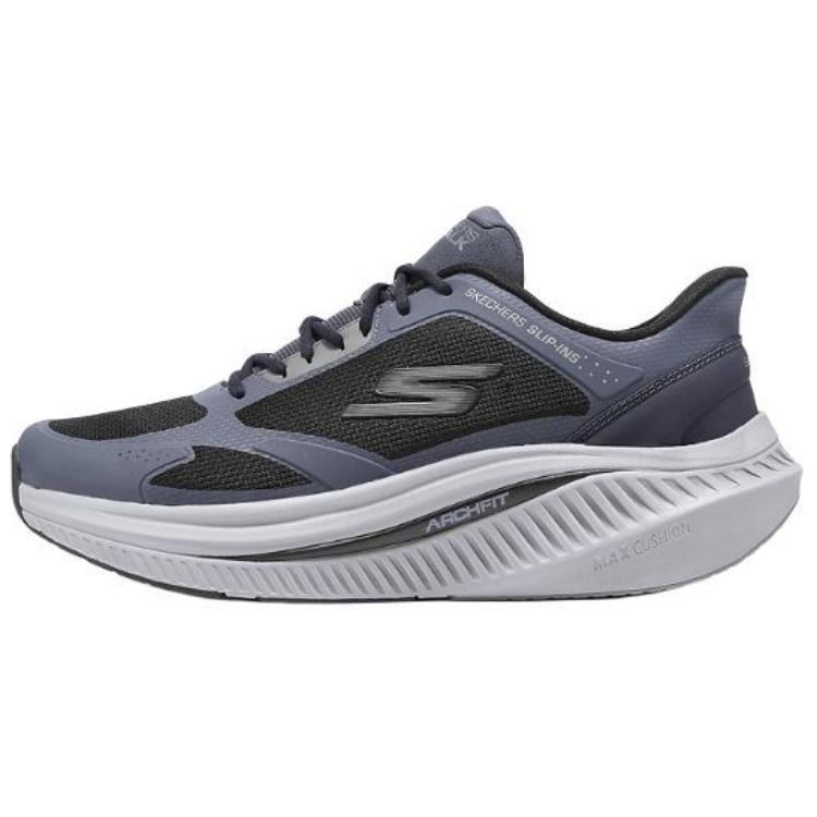 

Мужские повседневные туфли GO WALK с низким верхом, темно-серые Skechers, Black/Charcoal Gray