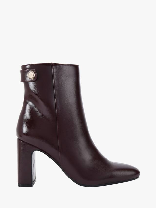 Джекпот блочные каблуки ботинки до щиколотки Carvela, Wine