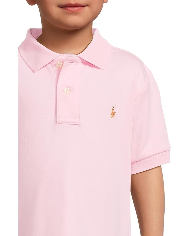 Поло Polo Ralph Lauren Kids Soft Cotton Polo Shirt, цвет Carmel Pink — фото 3