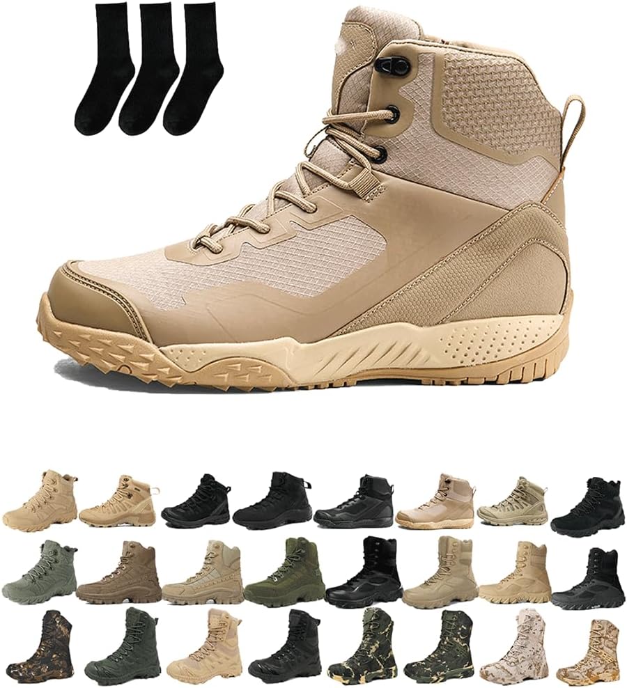 

Мужские водонепроницаемые ботинки для улицы с боковой молнией, легкие, с ортопедической поддержкой, антипрокольные, для работы на открытом воздухе, кемпинга и работы Generic, E-sand