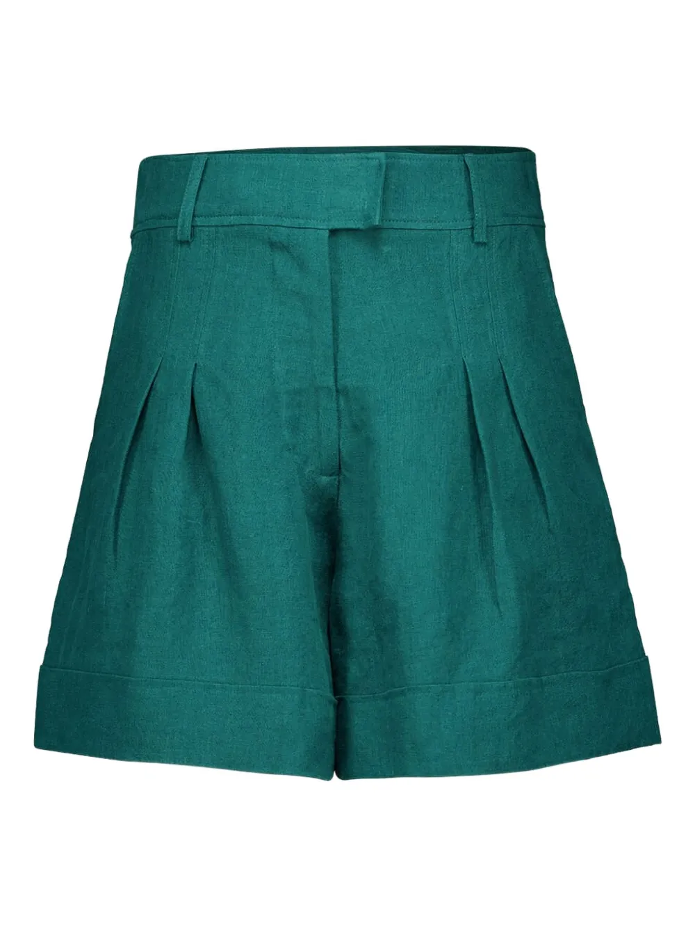 

Шорты с завышенной талией и складками PAULA, зеленый