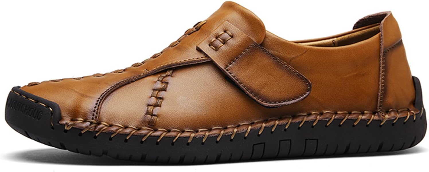 

Мужские повседневные лоферы VOCECO, кожаные ручной работы, слипоны, оксфорды, удобная обувь для прогулок, коричневый