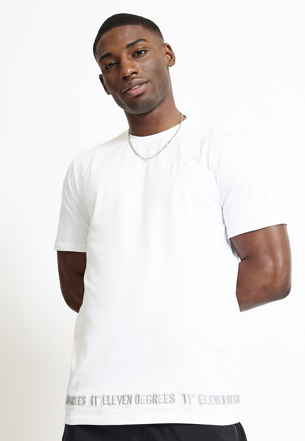 

Футболка с принтом EMBROIDERY HEM 11 DEGREES, белый