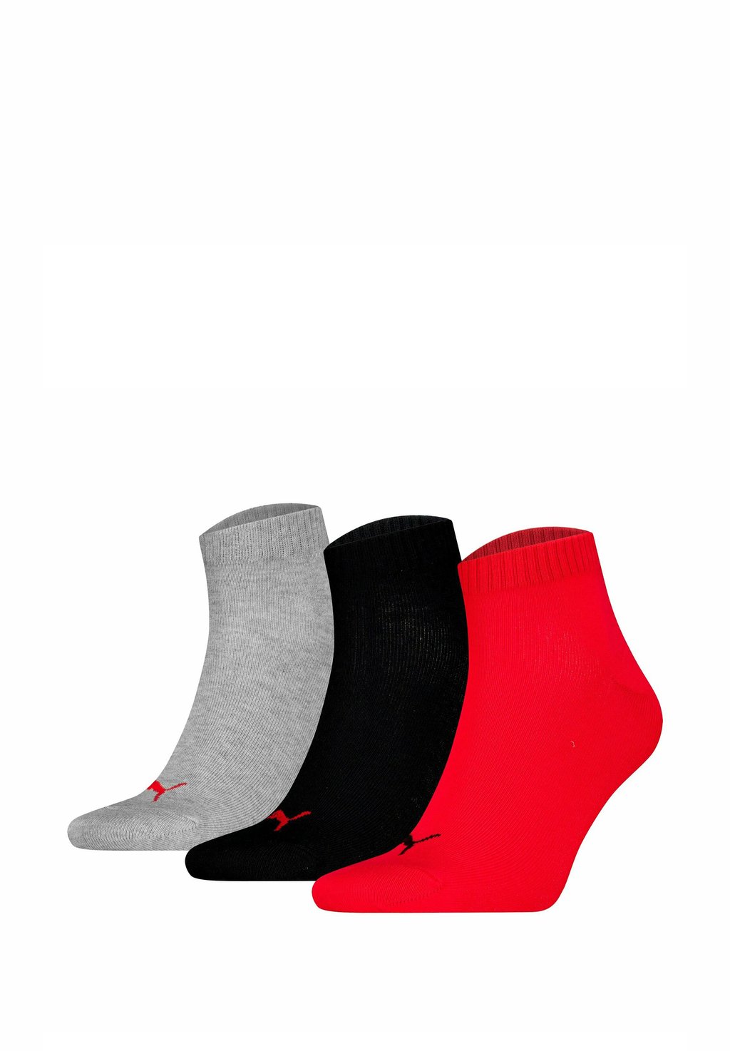 

Носки UNISEX QUARTER 3ER PACK - PLAIN LOGO Puma, красный