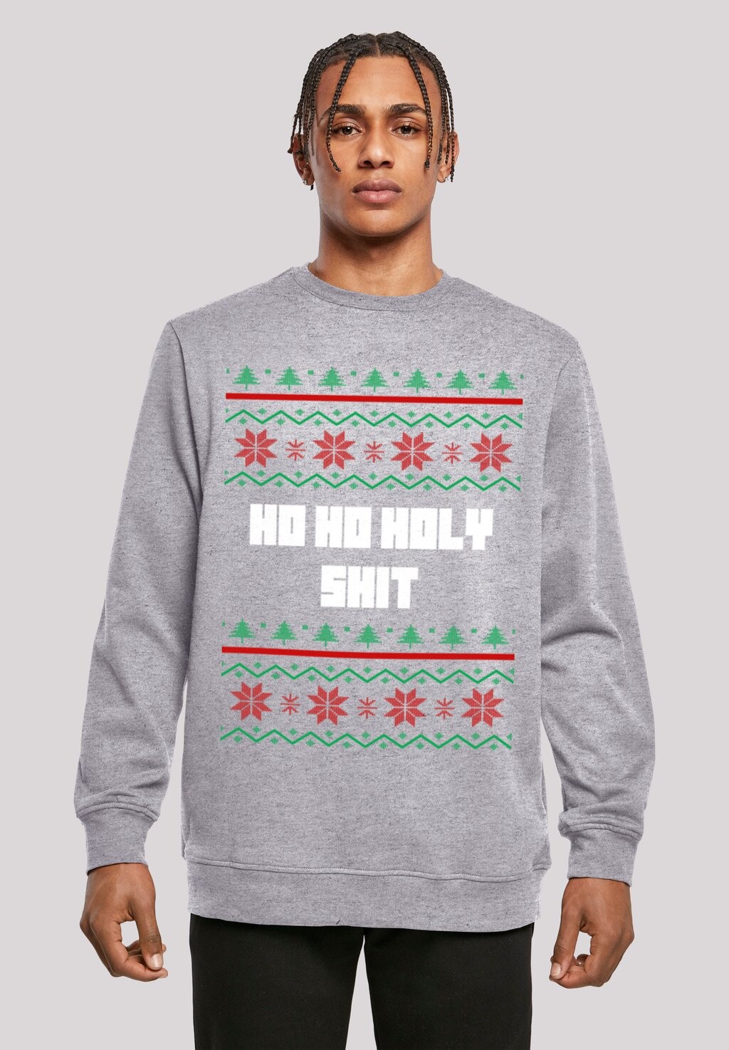 

Толстовка HO HO HOLY F4NT4STIC, цвет Mottled Grey