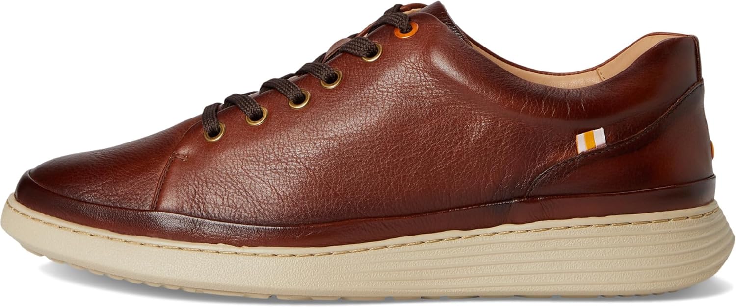 Мужские легкие кроссовки Samuel Hubbard на шнуровке, Cognac Leather — фото 4