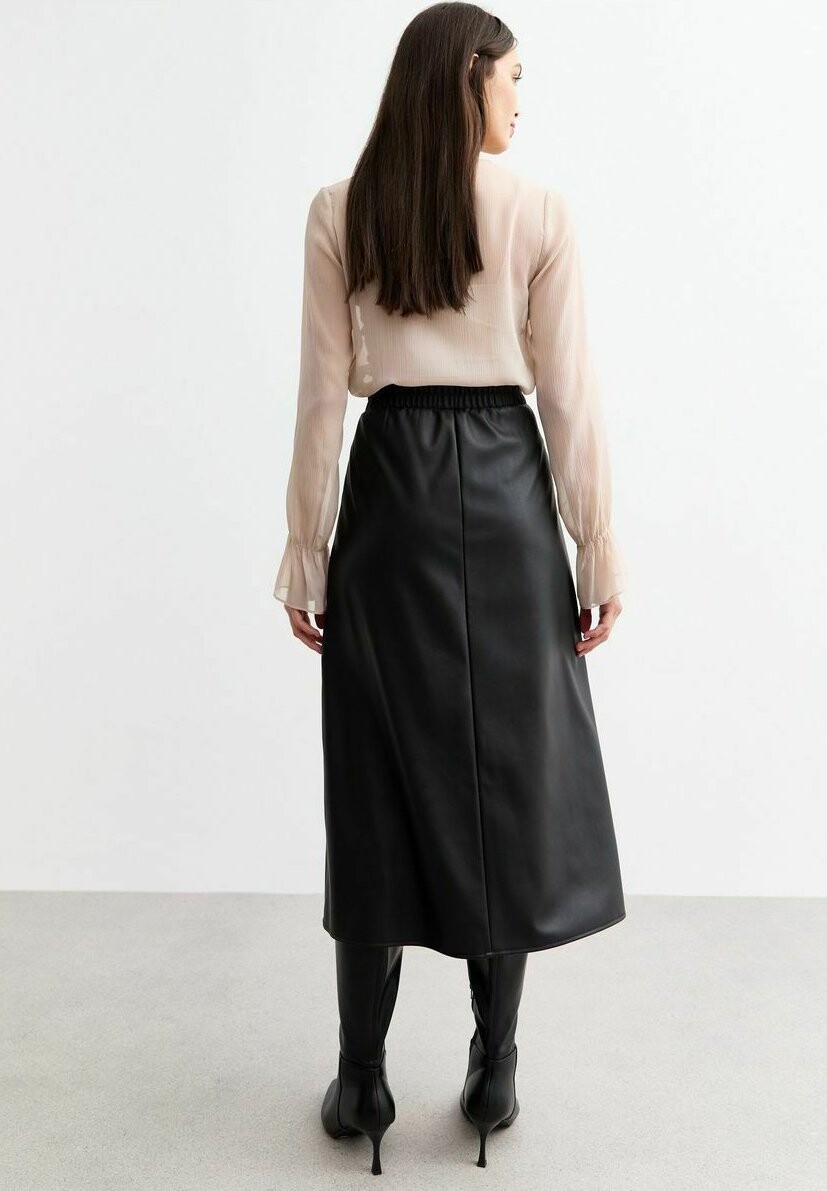 

Юбка А-силуэта PANELLED MIDI New Look, черный