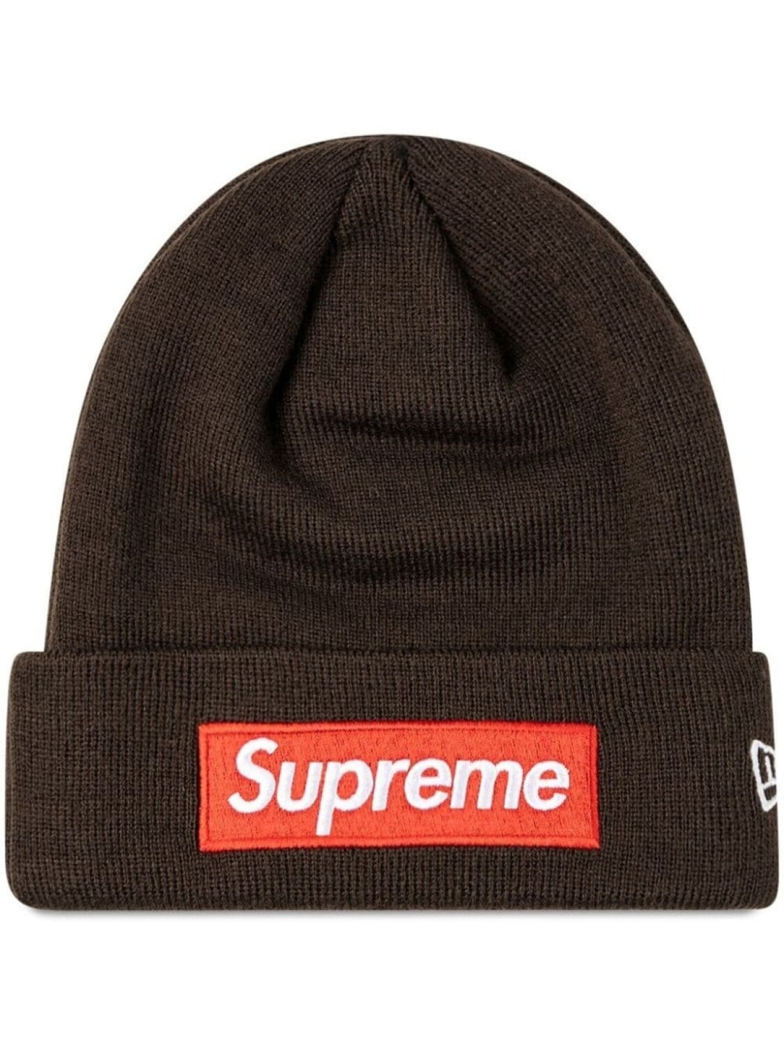 

Шапка-бини с логотипом X New Era Supreme, коричневая