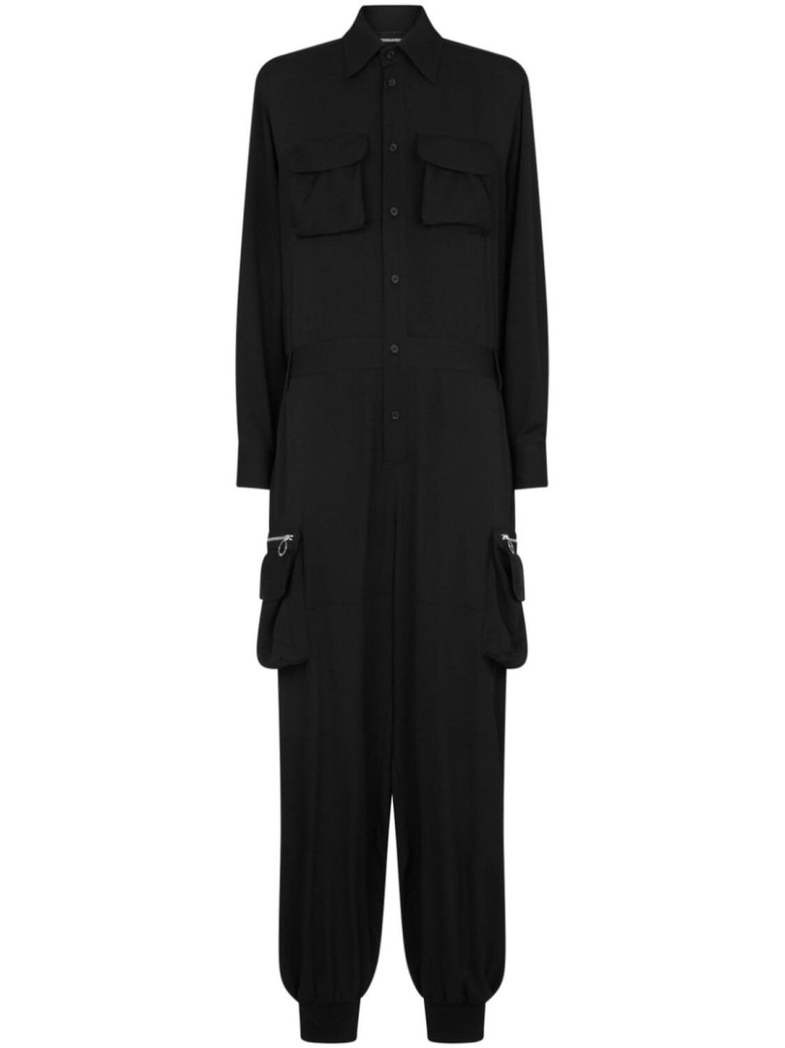 Dsquared2 комбинезон карго с широкими брюками, черный