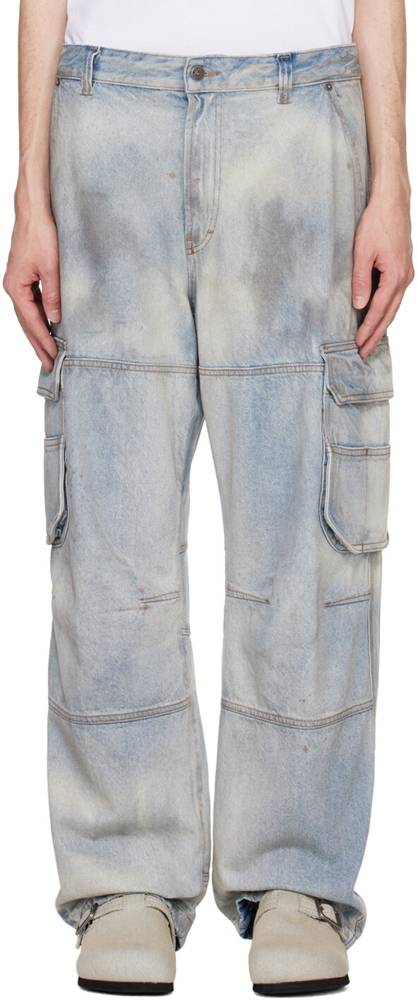 

Синие брюки-карго D-Fish Denim Diesel