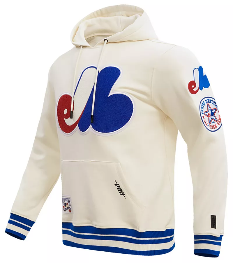 

Мужской флисовый пуловер с капюшоном Pro Standard Montreal Expos, кремовый