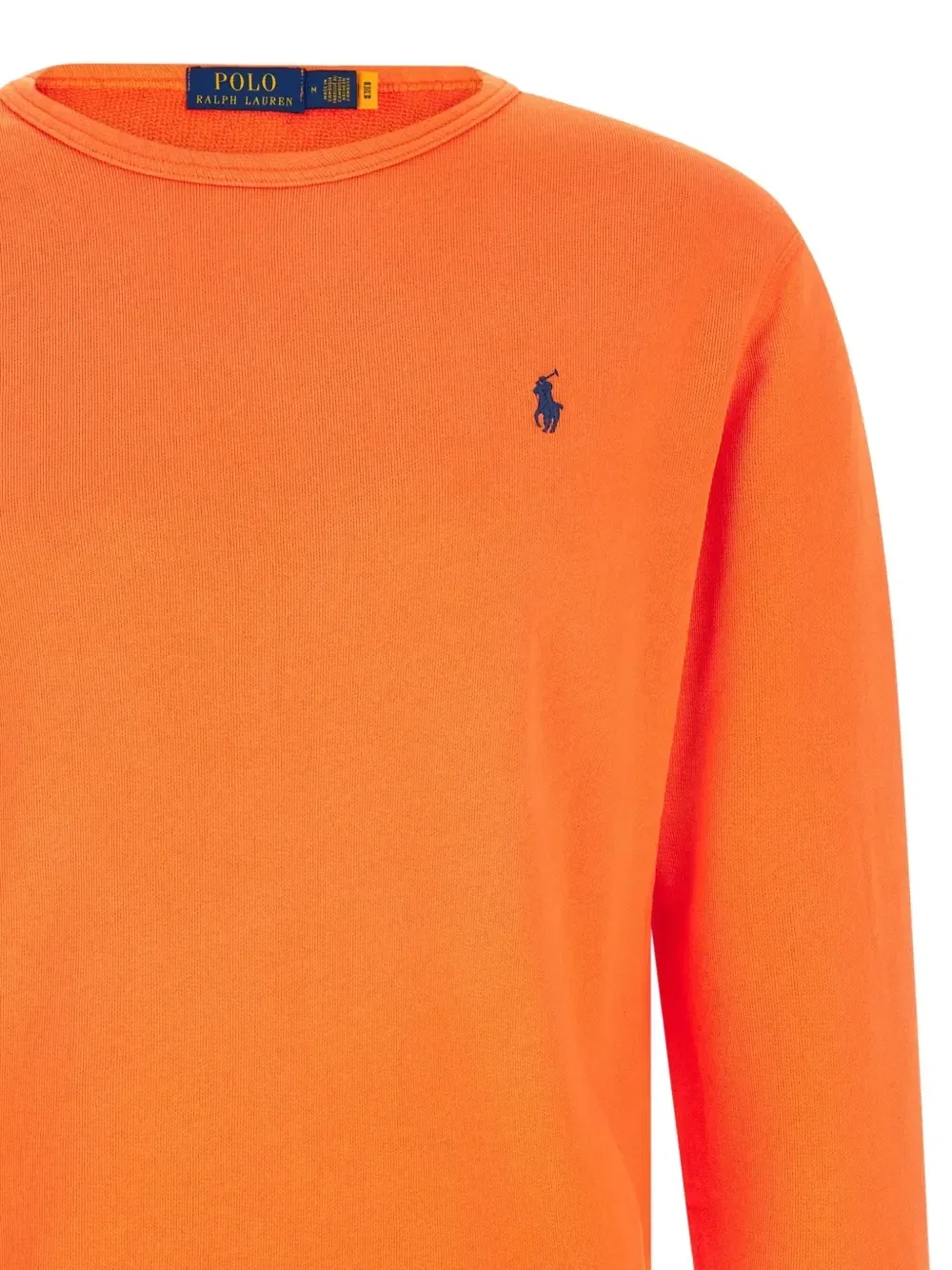 Свитшот из футера с вышитым логотипом Polo POLO RALPH LAUREN, оранжевый — фото 3