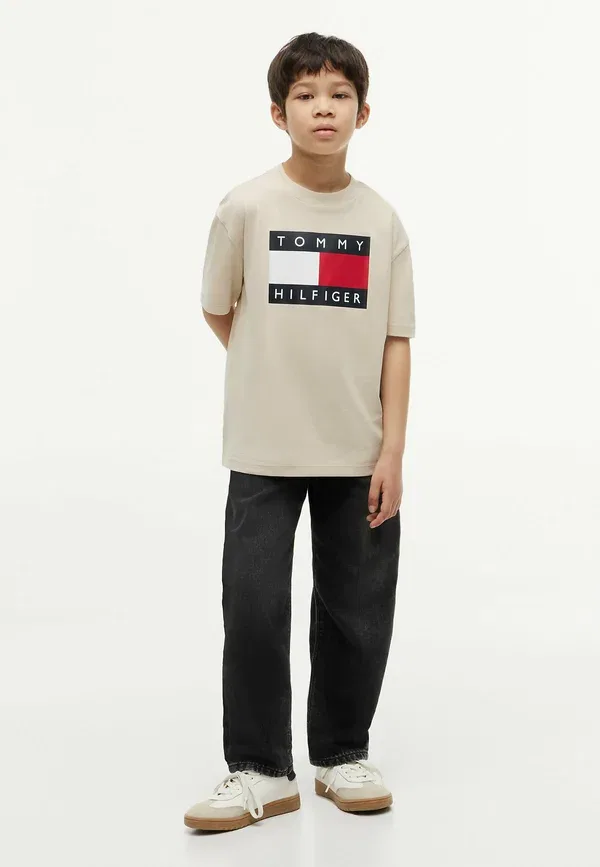 Футболка с принтом Heritage Tommy Hilfiger, классический бежевый
