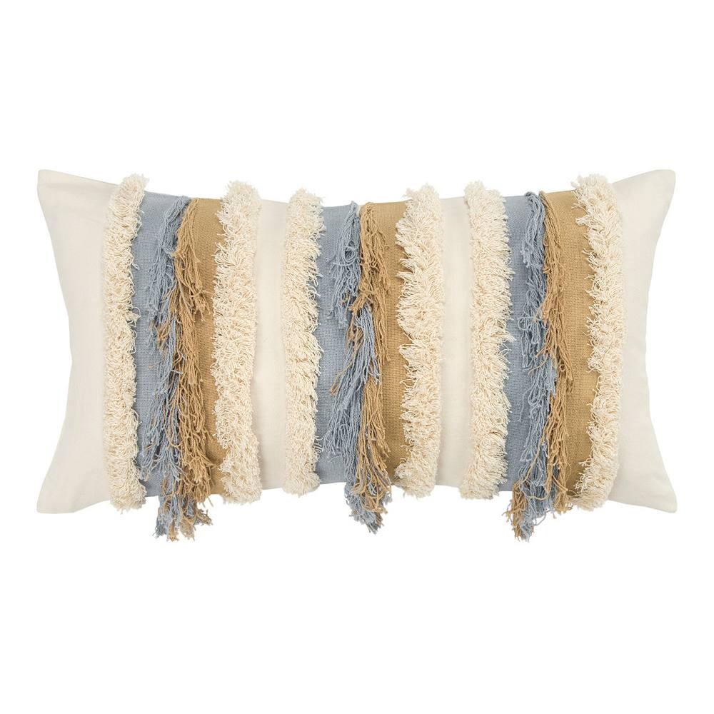 

Продолговатая декоративная подушка Rizzy Home Rebecca Down Fill, цвет Natural
