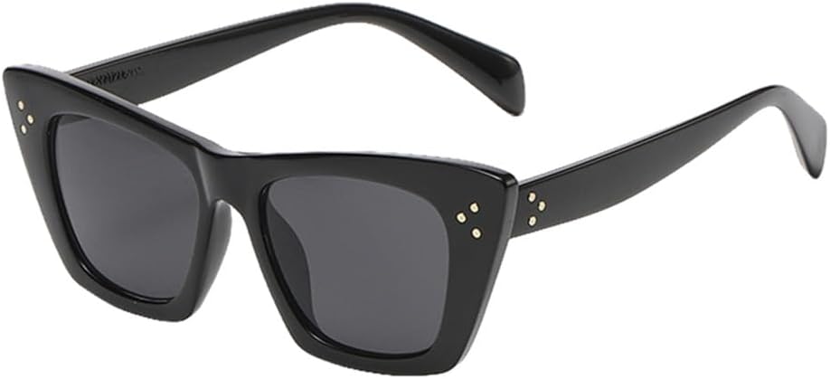 

Классические солнцезащитные очки «кошачий глаз» для женщин, винтажные солнцезащитные очки с градиентным переходом, роскошные женские солнцезащитные очки UV400 LVTFCO, Black Gray